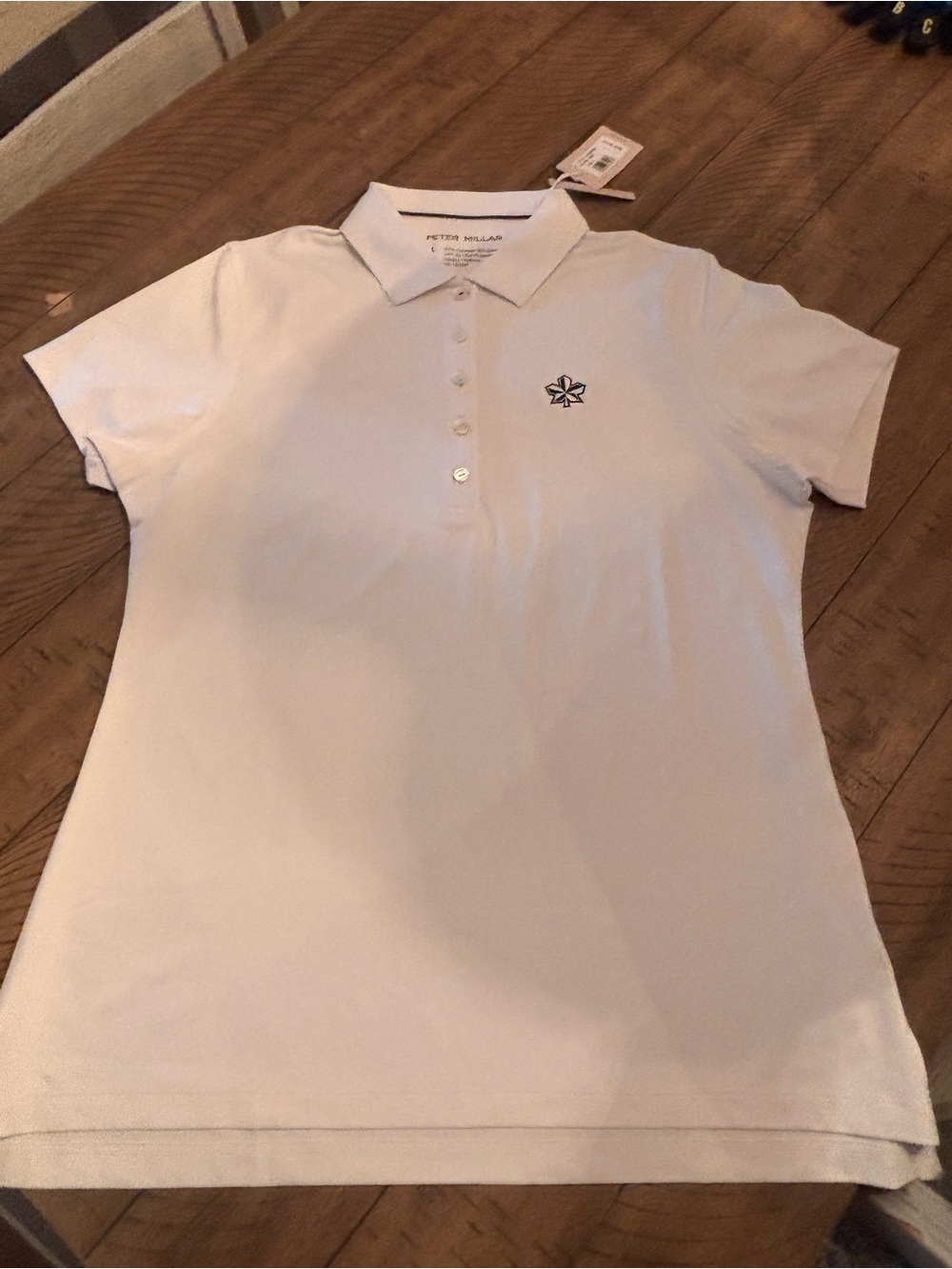NWT Peter Millar White Polo Shirt